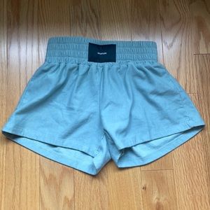 Talentless teal boxing shorts, women’s small